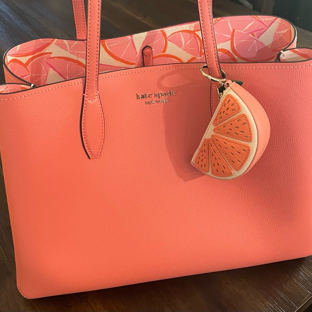 Kate Spade ♠️ All Day Grapefruit Pop Large Tote